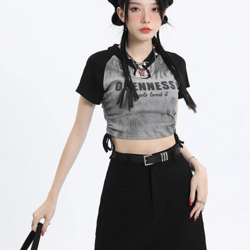 Gray Suit Skirt For Women 2024 Black High-Waisted Slimming A-Line Skirt Petite Hip-Hugging Short Skirt With Large Hem - Image 4