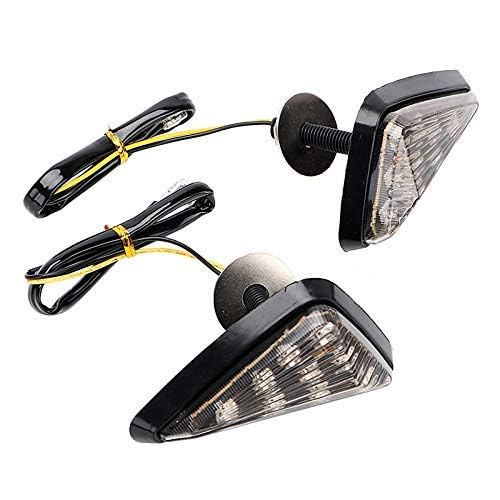 Gear Up Universal Triangle Flush Mount LED Turn Signals Blinker/Indicator For Bajaj Pulsar RS 200,Transparent Color (Set of 2 Pc) - Image 4