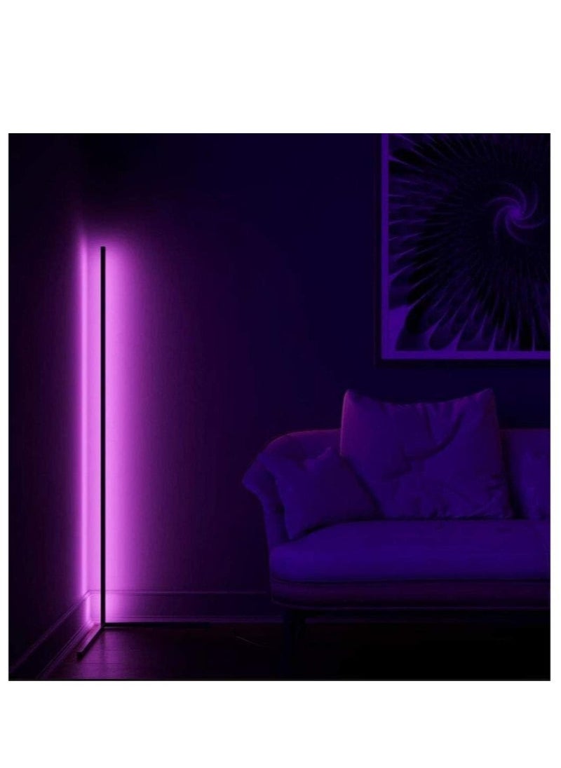 ELTRAZONE - Stylish RGB Corner Floor Lamp – Customizable Color, Brightness & Temperature with Remote Control for Living Room & Bedroom Ambiance - Image 1