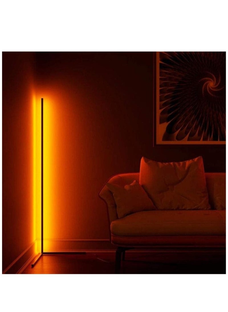 ELTRAZONE - Stylish RGB Corner Floor Lamp – Customizable Color, Brightness & Temperature with Remote Control for Living Room & Bedroom Ambiance - Image 1