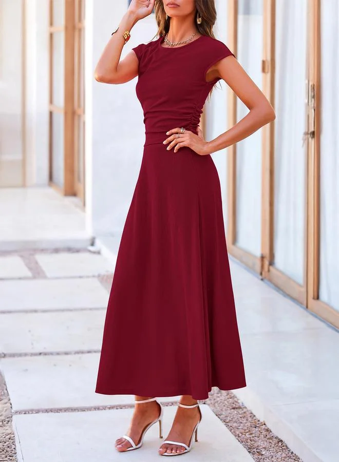 Take Two Solid Tee and Maxi Skirt Set by Styli