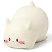 AiSiXin Cat Stress Balls Cute Cat Squishy Toys for Kids and Adults Stress Relief Sensory Toys White Fidget Toys Squishy Suitable Boys Girls Animal Dough Squishies Squeeze Toys Party Favors for Kids - Image 3