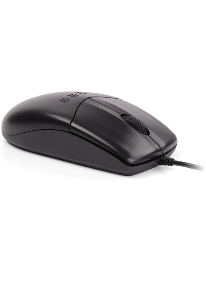 A4TECH A4tech Op-520su Quiet Wired Mouse For Laptop And Desktop Computer, Office And Home Use, Portable Mouse With Usb Interface, Black - Image 2