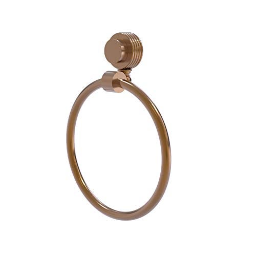 Allied Brass 416G-BBR Venus Collection Groovy Accent Towel Ring, Brushed Bronze - Image 5