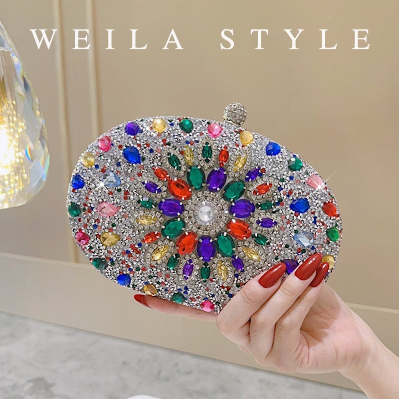 Sunflower Diamond Dinner Bag Fashion Banquet Ladies Clutch Bag Personalized Dress Evening Bag - Image 1
