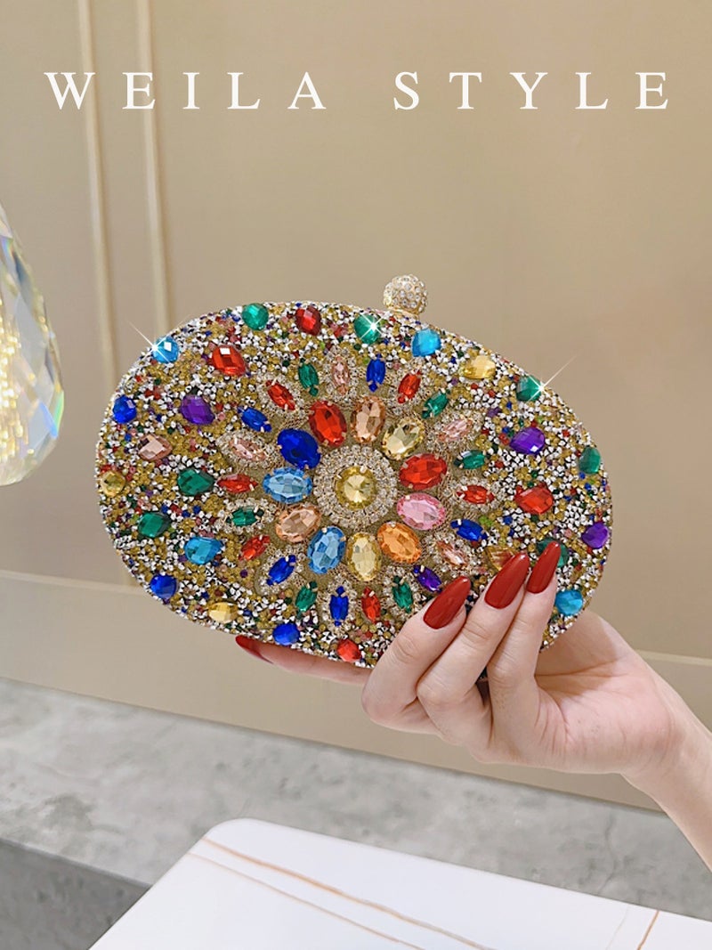 Sunflower Diamond Dinner Bag Fashion Banquet Ladies Clutch Bag Personalized Dress Evening Bag - Image 2