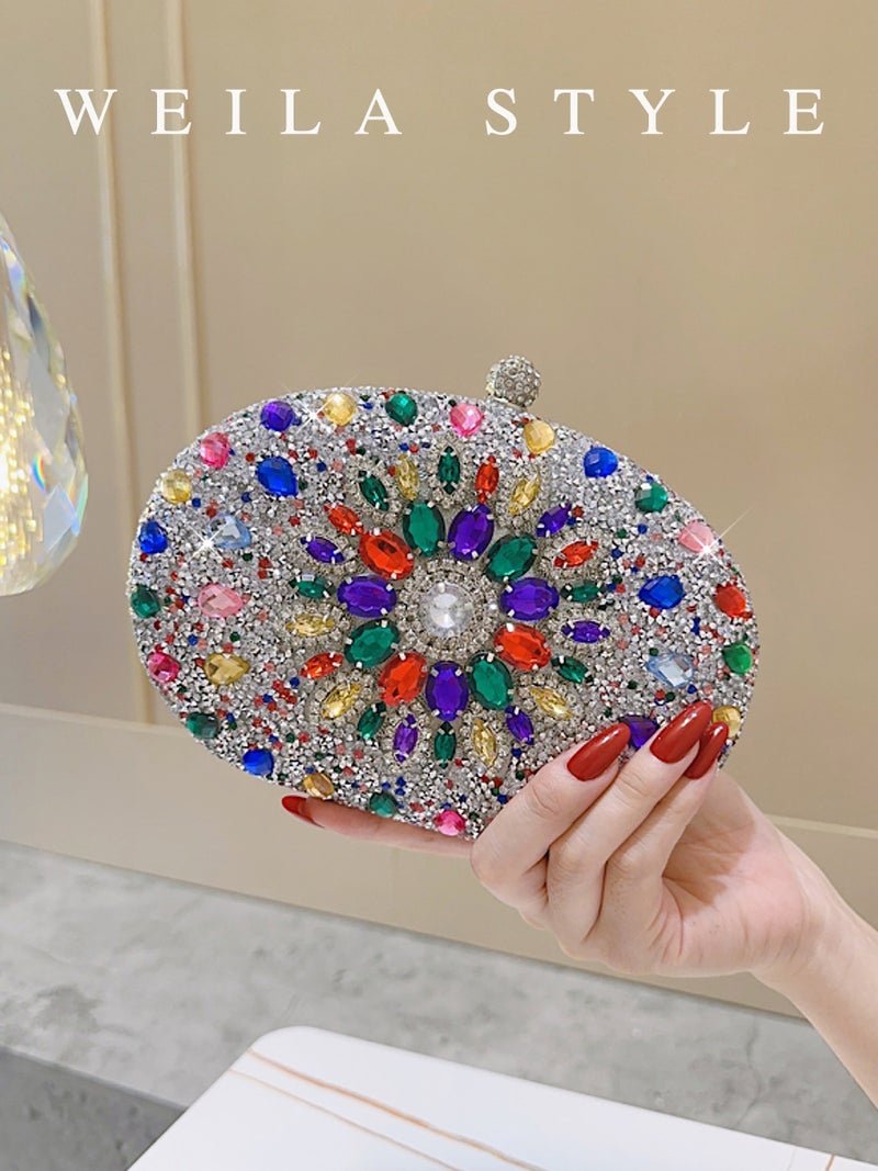 Sunflower Diamond Dinner Bag Fashion Banquet Ladies Clutch Bag Personalized Dress Evening Bag - Image 4