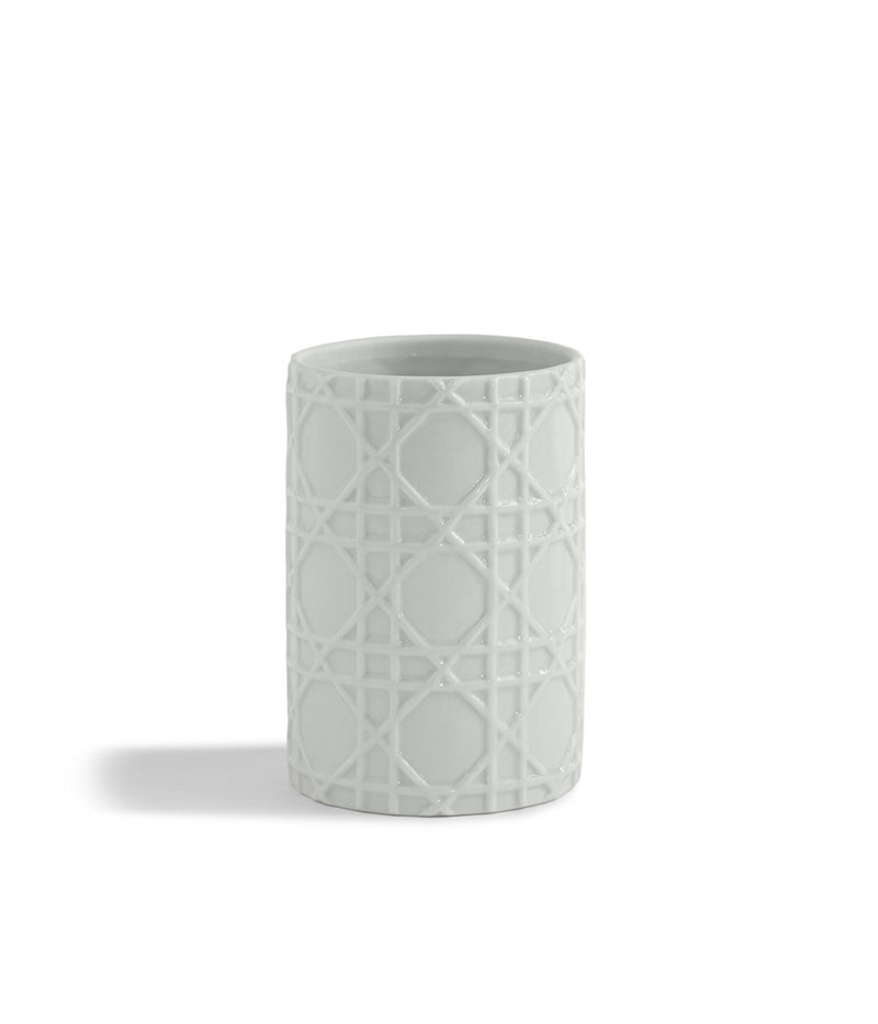 Kassatex ARN-T Rattan Tumbler, White - Image 2