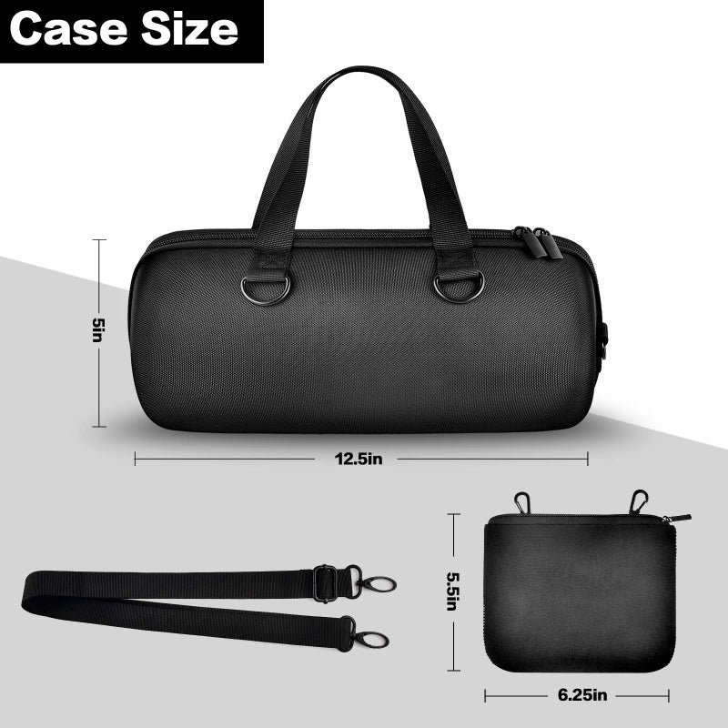 Comecase Hard Case for JBL Xtreme 3/ Extreme 2 Portable Waterproof Wireless Bluetooth Speaker, Travel Carrying Storage Holder with Zipper Pocket Bag Fit for Charger Adapter and Accessories - Image 5