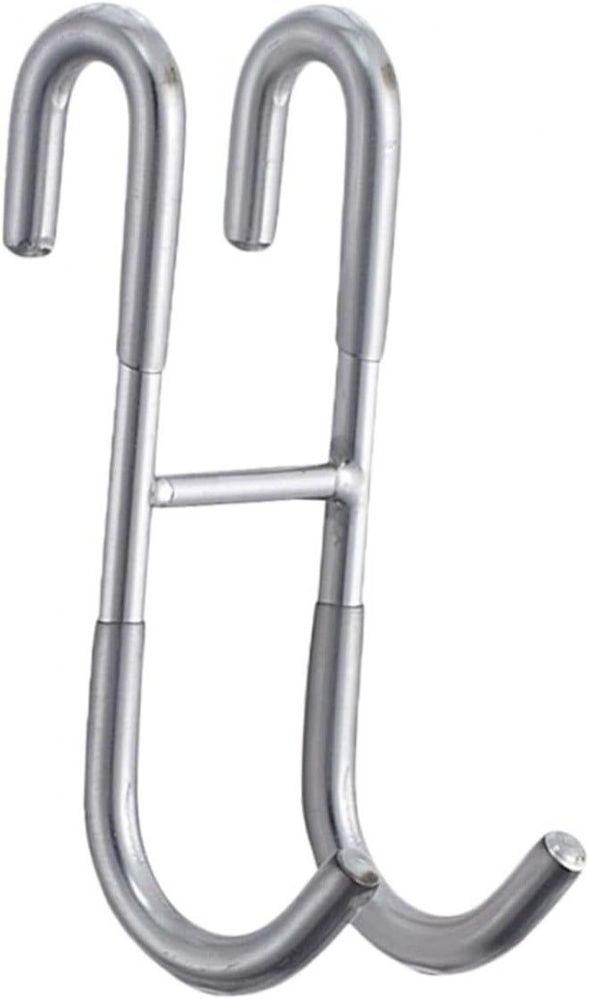 DECHOUS Stainless Steel Hooks – 2-Pack Heavy Duty Bathroom and Kitchen Towel Hangers Rust-Resistant Double Door Hooks for Easy Storage and Organization - Image 1