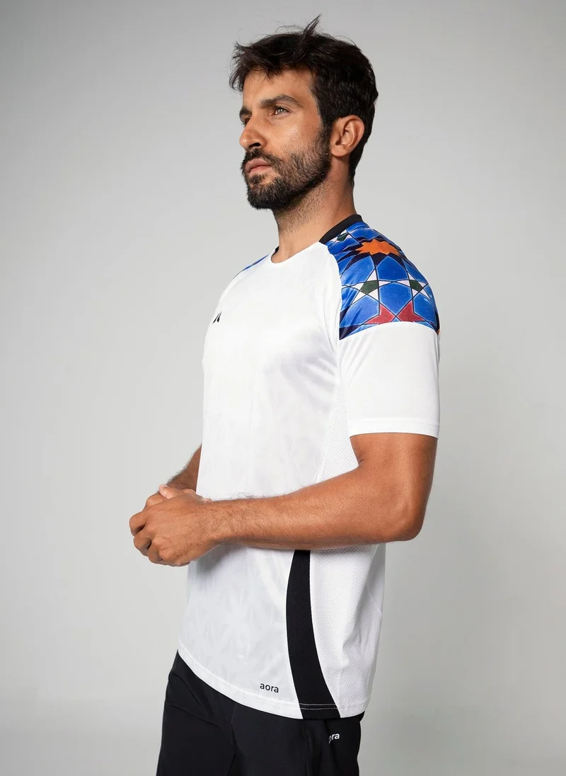 Aora  Aora Men's Football Jersey – Lightweight, Sweat-Wicking, Athletic Fit – White (V2 Edition) for Men | Best Price UAE