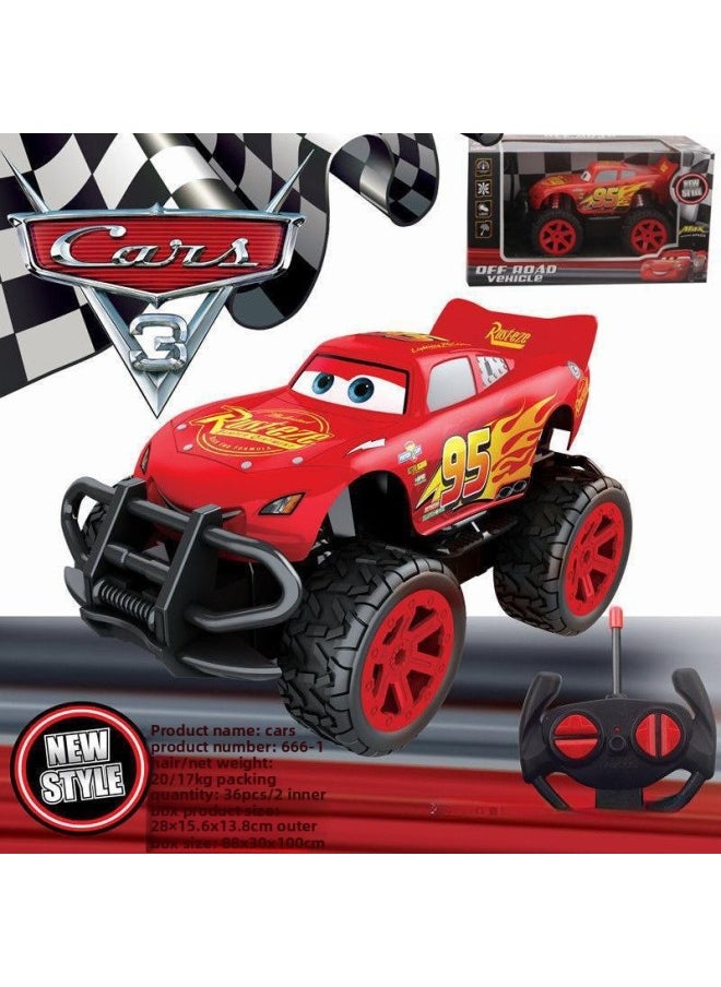 Generic Remote Control Racing Story Toy Lightning McQueen Rechargeable Car Model Remote Control Car Boy Toy Simulation Racing Car-Color:Black Storm [equipped With A Set Of Chargers]  - Image 4