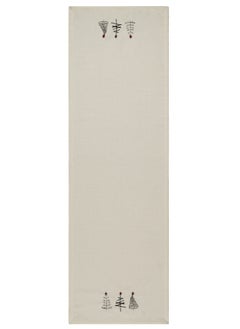Koza Home Koza Home Charm Special Pine Tree Embroidered Cream Runner 45X140 35262A 45 x 140  - Image 2