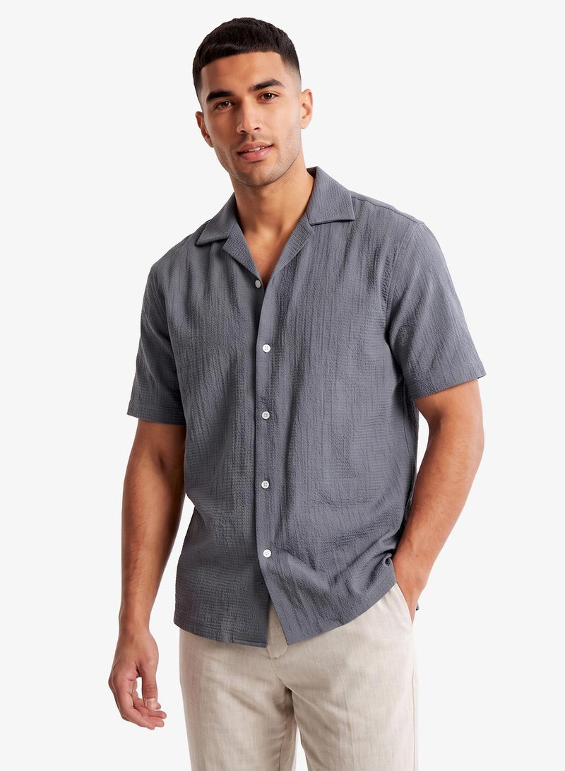 JACK & JONES Striped Short Sleeve Shirt - Image 1