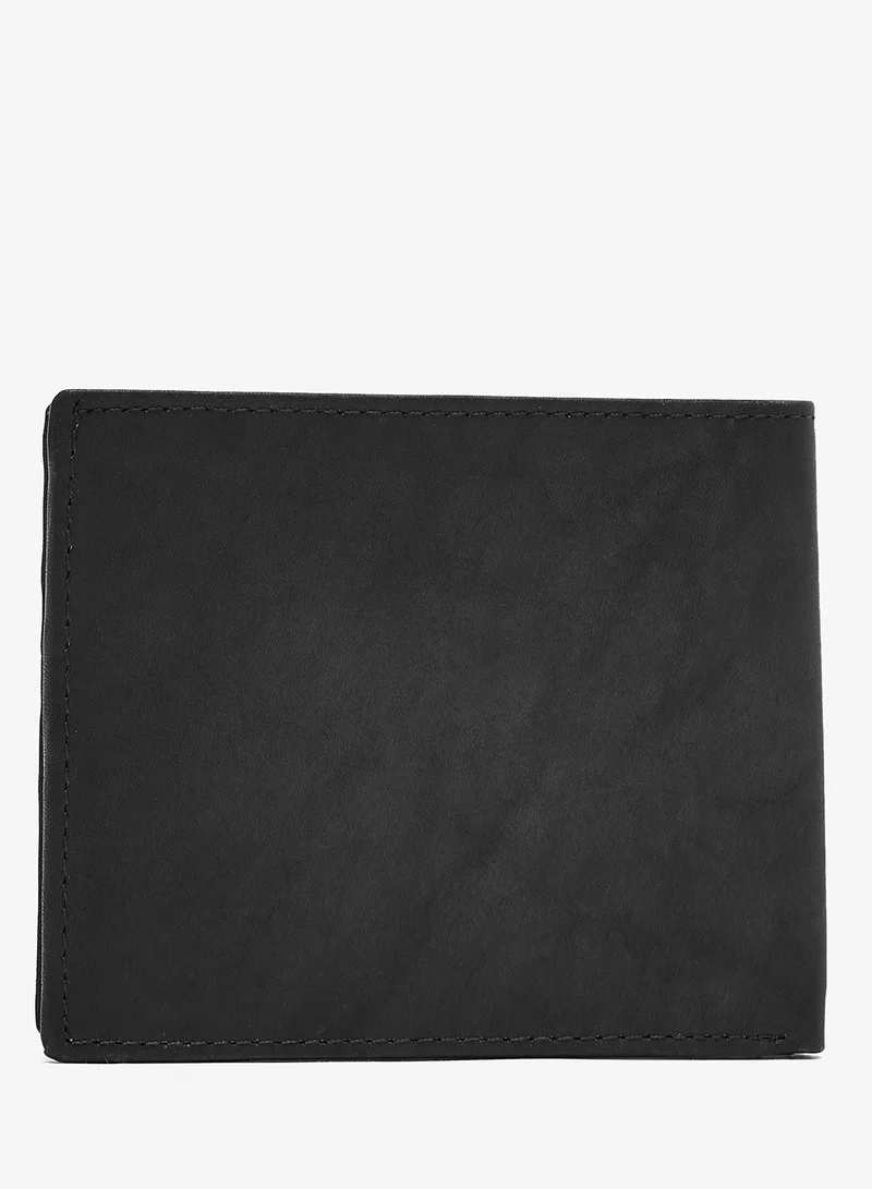 روبرت وود محفظة جلد طبيعي قابلة للطي بشعار حصان