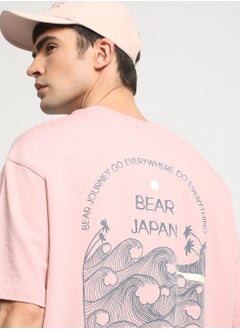 THE BEAR HOUSE Men’s Cotton T-Shirt – Soft, Breathable & Comfortable, Perfect for Casual Wear, Ideal for Everyday & Summer Wear | Pink - Size S to 3XL - pzsku/Z96EFEC49ED3E2D340938Z/45/_/1740570198/d92a52e8-6505-47d8-b010-1318315aaa48