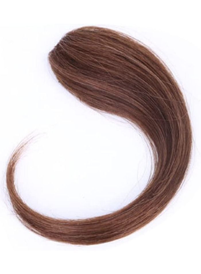 إستيل مقطع غير مرئي من الانفجارات الطويلة المستقيمة المصنوعة يدويًا في الانفجارات الجانبية شعر بشري بمظهر طبيعي وتمديد قطعة شعر بني فاتح - Image 1