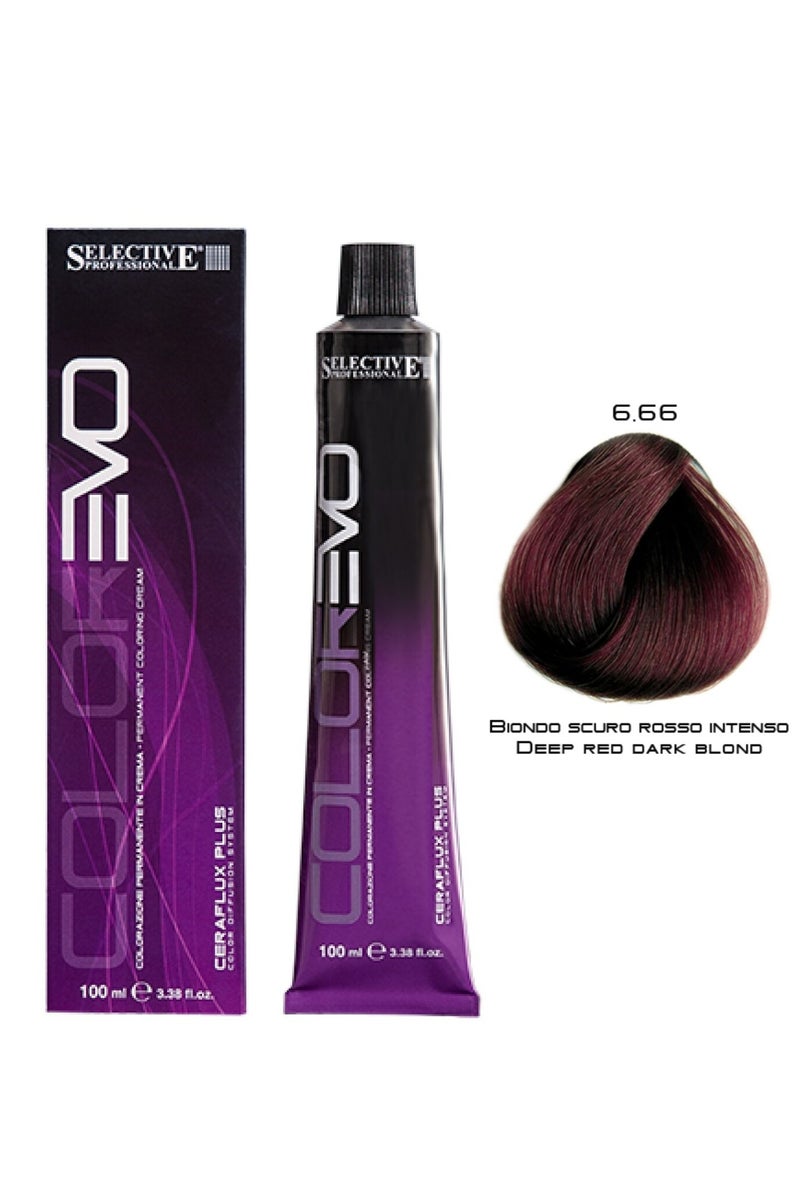 Selective Professional Colorevo 6.66 Deep Red Dark Blonde 100ml - Image 1