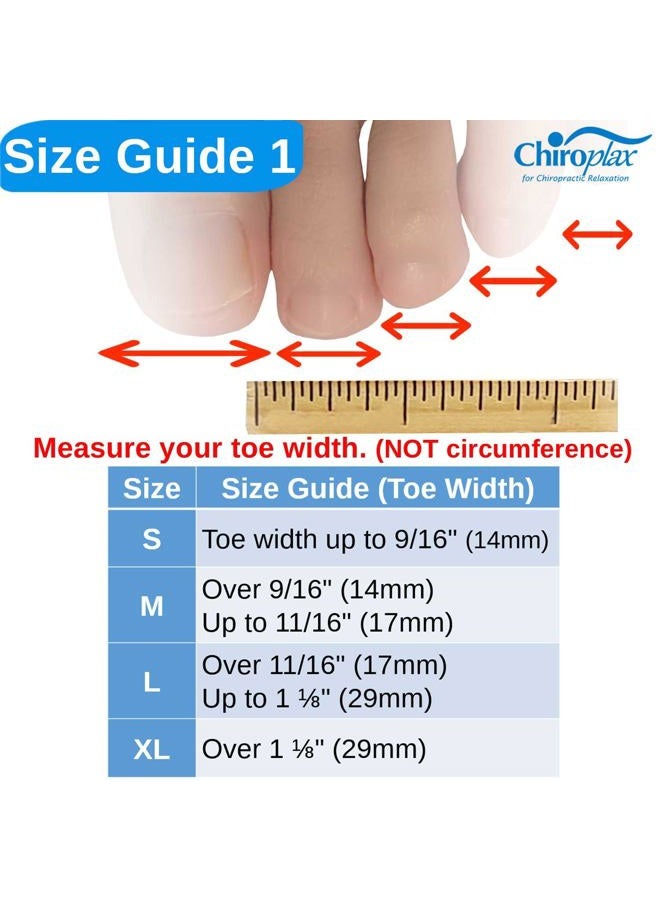 Chiroplax Toe Tubes Sleeves Protectors Cushions Fabric & Gel Lining Finger Toe Separator Tubing for Bunion, Hammer Toe, Callus, Corn, Blister (5 Pack, Size Small) - Image 2
