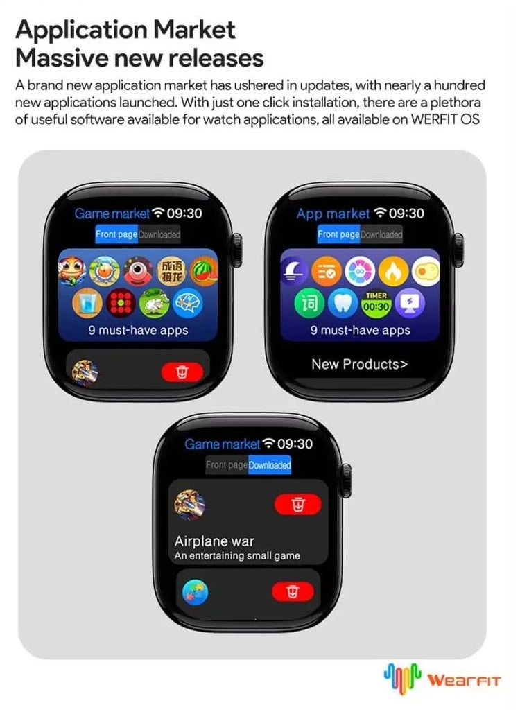 HK - HK10 Pro Max AMOLED Smart Watch Open ai New ChatGPT Application Market Wireless Charging - Image 1