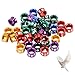 STPCTOU Open Bird Ring Bird Leg Bands Rings Open Bird Leg Rings Aluminum Split Bird Leg Rings Ldentifying Pigeons Training Rings Hibiscus Birds Parrots Peonies Doves Mixed Colors 50 PCS Per Pack - Image 3