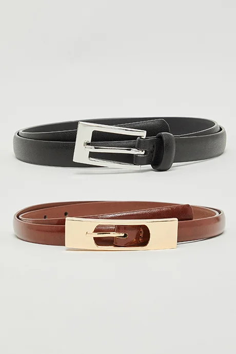R&B 2 Pack Buckle Belts