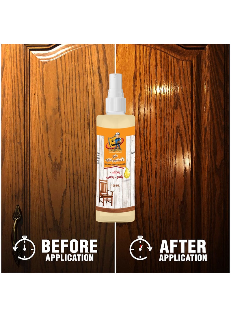 ALRAWDA Al Rawda Wood & Leather Oily Polish, 100ml, Suitable for home use  - Image 2