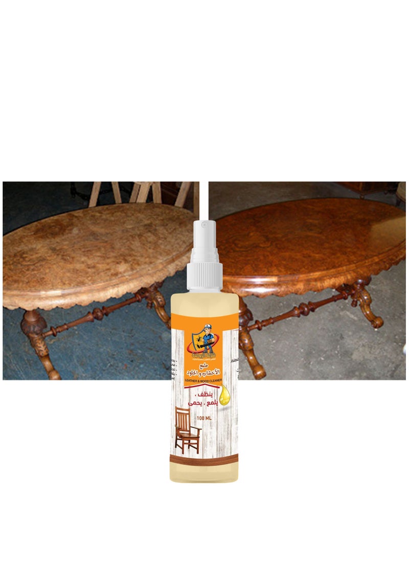 ALRAWDA Al Rawda Wood & Leather Oily Polish, 100ml, Suitable for home use  - Image 4