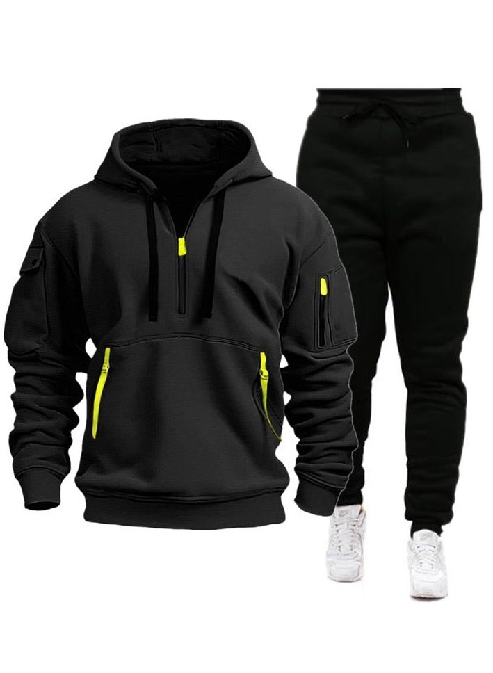 KUYING New Autumn Winter Sports Hoodie Set  - Image 1