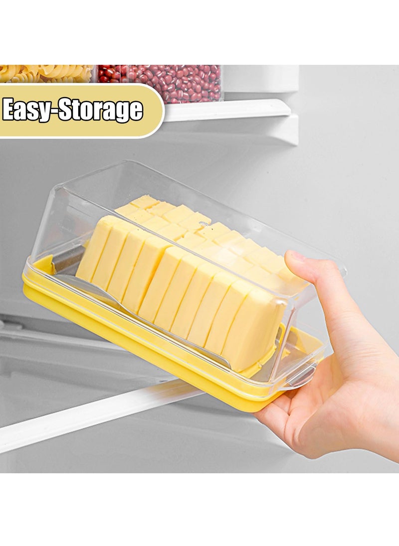 Generic - Durable Butter Slicer and Storage Box with Stainless Steel Cutter and Fork, Ideal for Keeping Butter and Cheese Fresh in Fridge or Freezer - Image 1