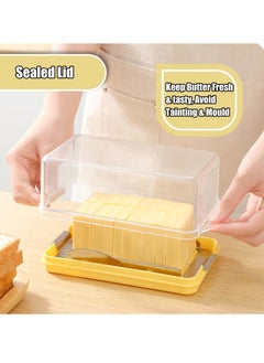 Generic Durable Butter Slicer and Storage Box with Stainless Steel Cutter and Fork, Ideal for Keeping Butter and Cheese Fresh in Fridge or Freezer  - Image 4