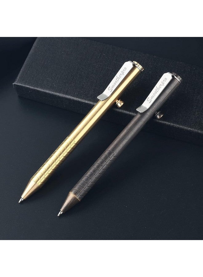 قلم بولت أكشن من النحاس الصلب متوافق مع فيشر سبيس سبرينكل مع وزن متوازن لـ Tremor Parkinson Arthritic Signature Retro Black (Fsr010) - Image 5