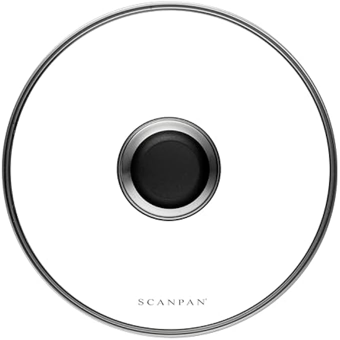 SCANPAN Usa Inc Classic 8Inch Glass Lid 8 Inch Silver - Image 1