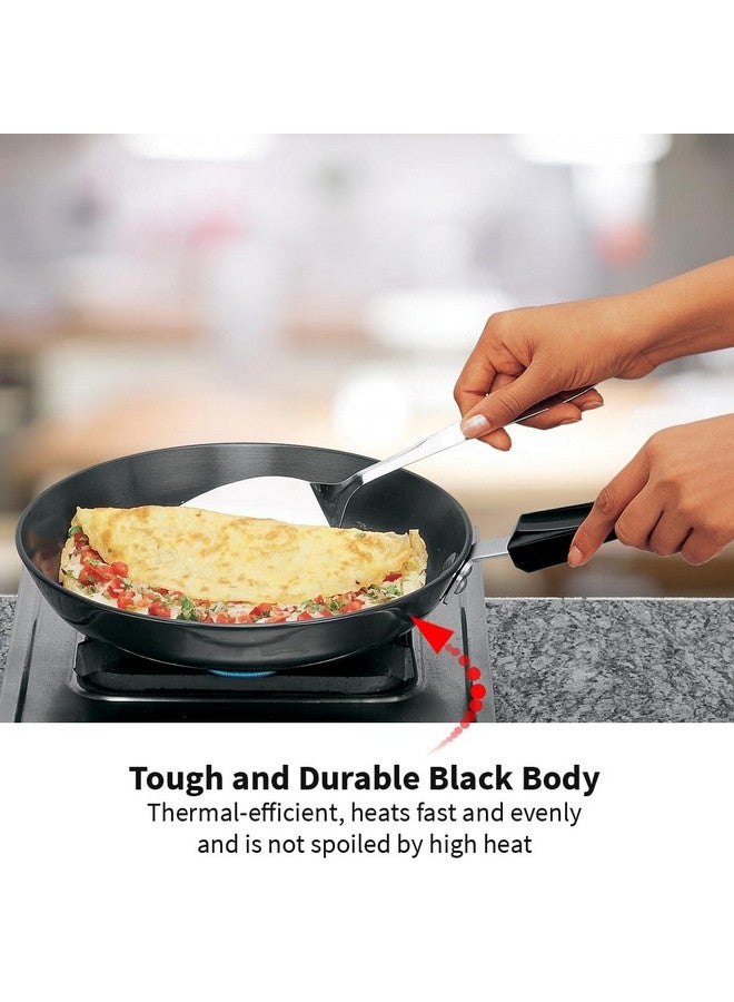 Hawkins Futura 20 cm Frying Pan, Hard Anodised Fry Pan with Stainless Steel Lid, Induction Frying Pan, Small Frying Pan, Black (IAF20S) - Image 4