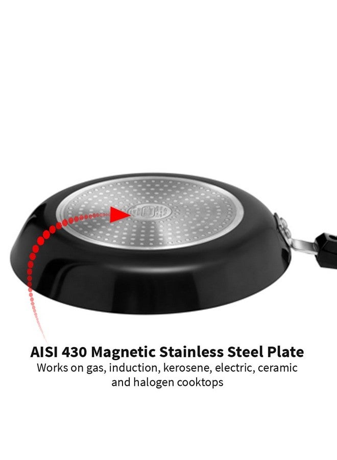 Hawkins Futura 20 cm Frying Pan, Hard Anodised Fry Pan with Stainless Steel Lid, Induction Frying Pan, Small Frying Pan, Black (IAF20S) - Image 5