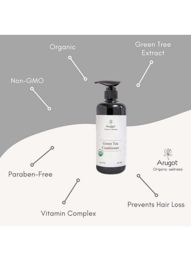 Arugot Rugot Usda Organic Green Tea Conditioner Energizing Conditioner Organic Green Tea Conditioner 500Ml - Image 4