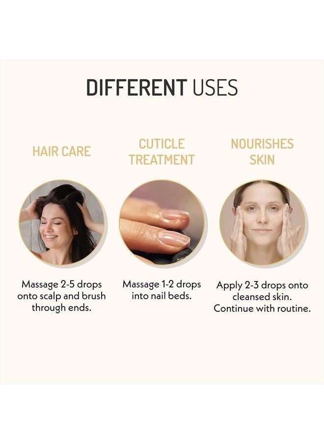 Eve Hansen Organic Castor Oil USDA Certified | Pure Carrier Oil for Eyelashes, Eyebrows, Hair, and Skin with Applicator (2oz)  - Image 3