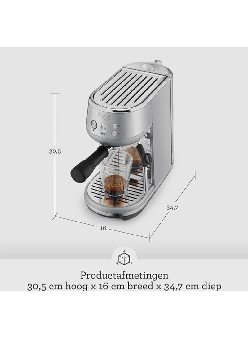 Sage The Bambino- Compact Coffee Machine with Automatic Milk Frother, Brushed Stainless Steel, BES450 Stainless Steel - Image 4