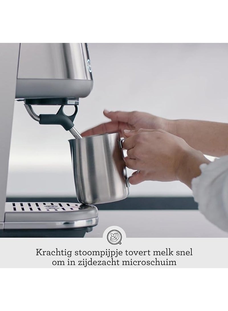 Sage The Bambino- Compact Coffee Machine with Automatic Milk Frother, Brushed Stainless Steel, BES450 Stainless Steel - Image 3