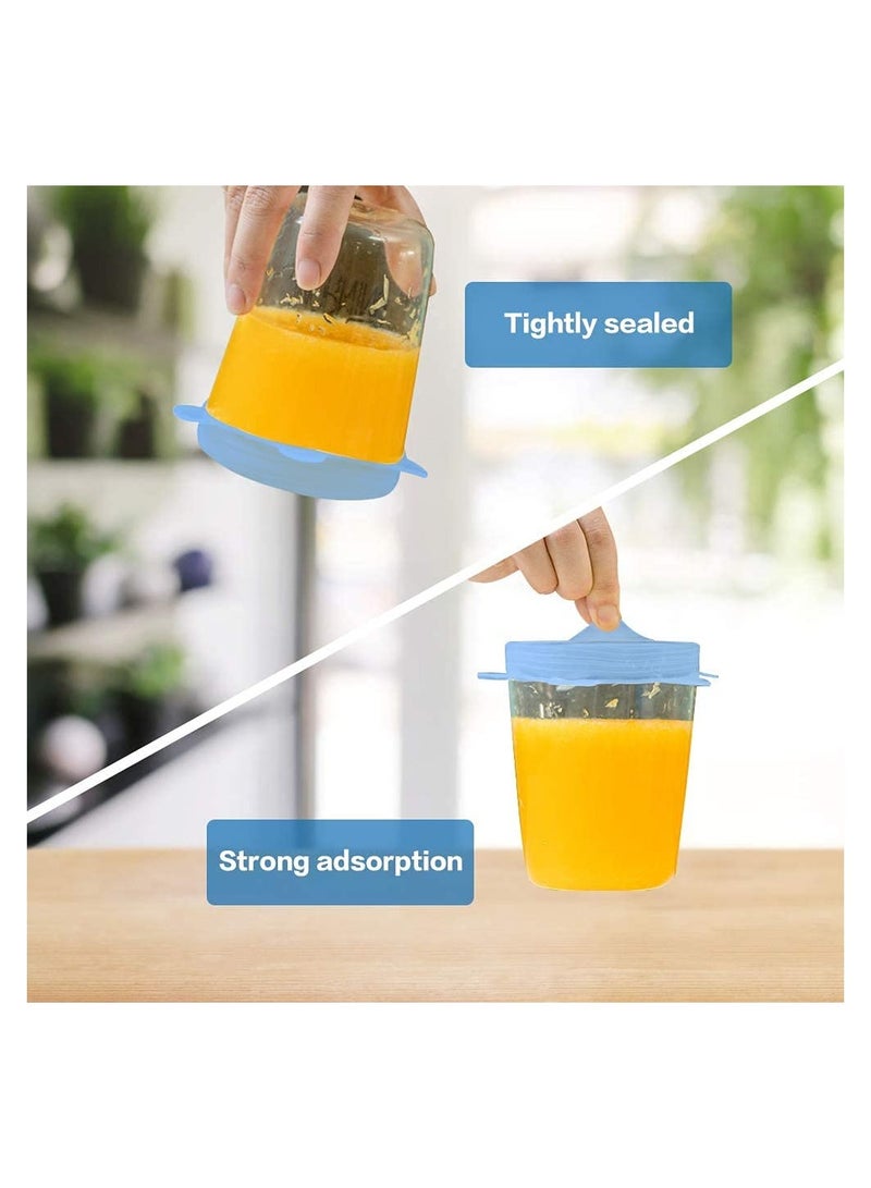 KASTWAVE Silicone Stretch Lids 12 Pack Reusable Silicone Food Covers Expandable To Fit Various Shape of Containers Dishes Bowls Alternative To Cling Film Non-Toxic - Image 5