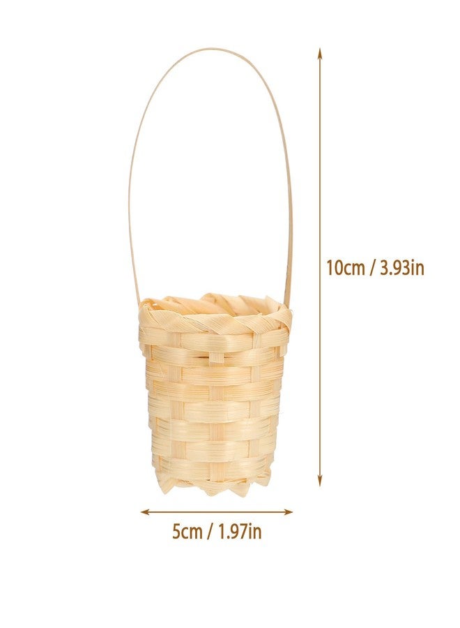 بو بيت بوب مجموعة سلال الزهور الصغيرة المنسوجة من POPETPOP، 20 سلة، مصنوعة يدويًا، حاملات تخزين صغيرة للزهور الطبيعية والاصطناعية، متعددة الوظائف، مستلزمات تزيين منزلية للحفلات - Image 4