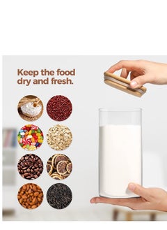 1Chase Borosilicate Square Glass Food Storage Jar With Air Tight Bamboo Lid 1800ML 1100ML 900ML  - Image 5