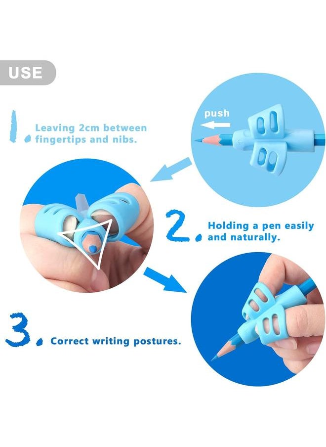 Generic - 6 Pack Pencil Grips for Kids Handwriting Pencil Grippers, Pencil Writing Aid Grip Posture Correction Tool for Kids Toddler Children Special Needs - Image 1