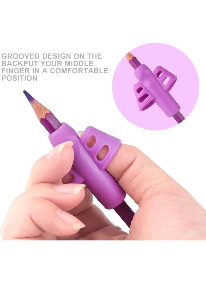 Generic - 6 Pack Pencil Grips for Kids Handwriting Pencil Grippers, Pencil Writing Aid Grip Posture Correction Tool for Kids Toddler Children Special Needs - Image 1