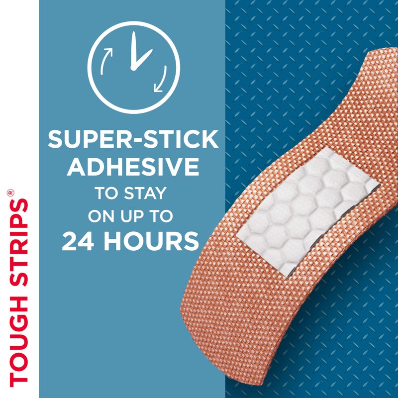 Band-Aid لصقات باند-أيد ماركة شريط قوي لضمادات الجروح، حماية متينة للجروح والخدوش الطفيفة، حجم واحد، عبوة 2 - Image 3