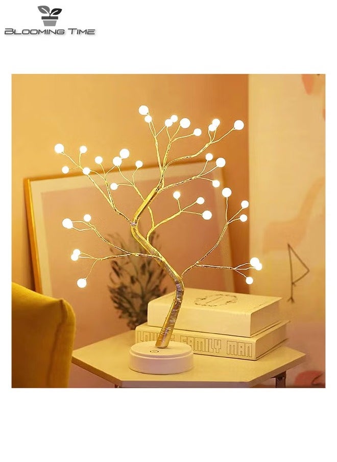 BLOOMING TIME LED Pearl Tree Light Warm Light Night Light Atmosphere Full 33*4*17cm  - Image 1
