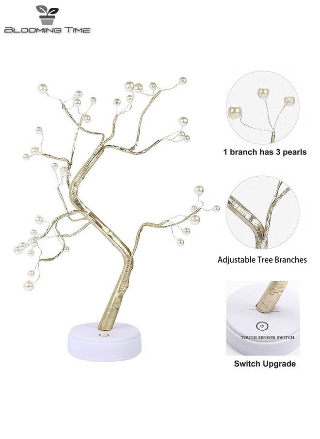 BLOOMING TIME LED Pearl Tree Light Warm Light Night Light Atmosphere Full 33*4*17cm  - Image 2