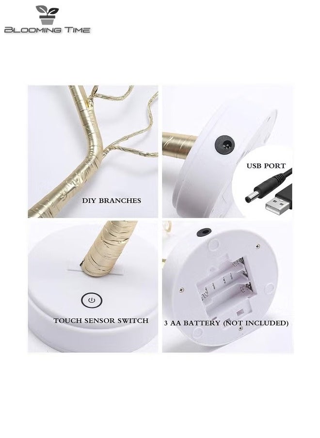 BLOOMING TIME LED Pearl Tree Light Warm Light Night Light Atmosphere Full 33*4*17cm  - Image 3