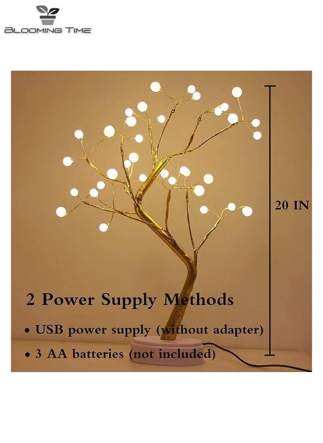 BLOOMING TIME LED Pearl Tree Light Warm Light Night Light Atmosphere Full 33*4*17cm  - Image 4