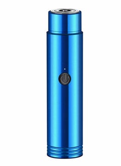 KASTWAVE men electric shaving knife blue portable charging mini shaver hub trimmer is used for travel or family men electric shaving knife blue portable charging mini shaver hub trimmer is used for travel or f  - Image 1